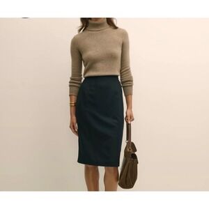 AKRIS Punto Classic Black Pencil Skirt Preppy Minimalist 36 or US4